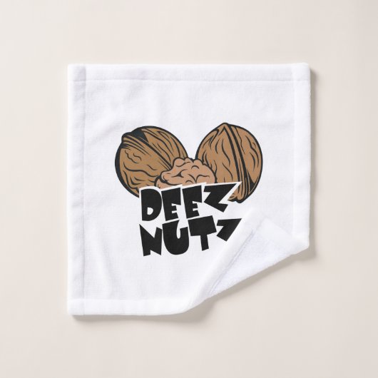 Deez Nutz Funny Illustratie Washandje (Wasdoekje)
