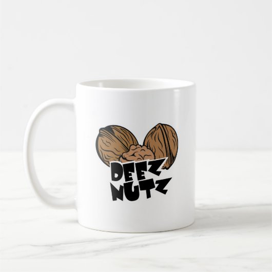 Deez Nutz Funny Illustration Mok (Links)
