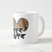 Deez Nutz Grappige Illustratie Grote Koffiekop (Voorkant rechts)