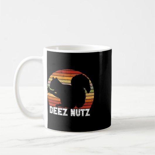 Deez Nutz Notenkraker Eekhoorn Gopher Chipmunk Dee Koffiemok (Links)