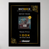 Deezer Music Streaming Award Poster (Voorkant)