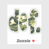 Def. CAMO Sticker (Vel)