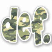 Def. CAMO Sticker (Voorkant)