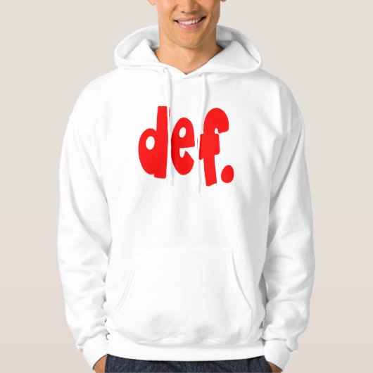 def. hoodie (Voorkant)
