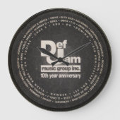Def Jam Slipmat-klok. Grote Klok (Voorkant)