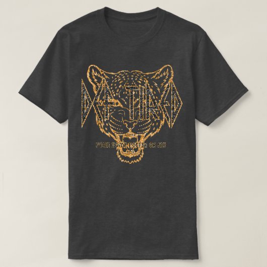 Def moe gooit wat koffie op me glitter t-shirt (Design voorkant)