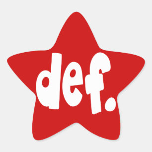 def. ster sticker