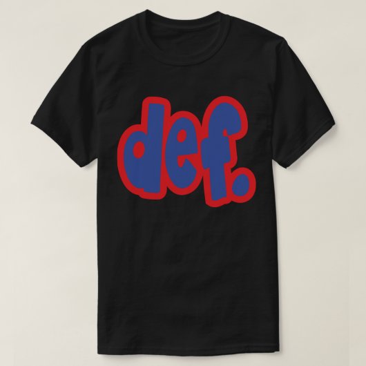 def. t-shirt (Design voorkant)