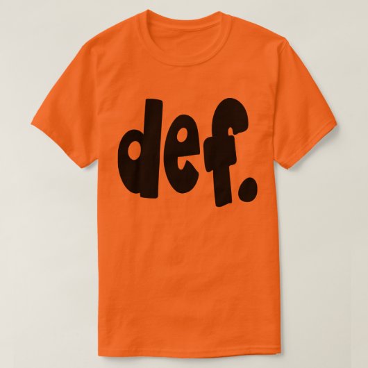 def. t-shirt (Design voorkant)