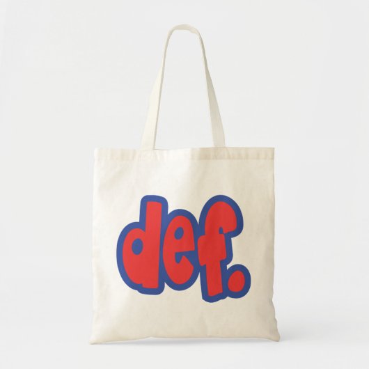 def. tote bag (Voorkant)
