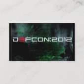 Defcon 2012, EEN FEATURE SCI-FI-THRILLER Visitekaartje (Achterkant)