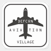 DEFCON Aviation Village Stickers AV17 (Voorkant)