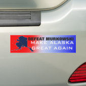 DEFEAT MURKOWSKI BUMPERSTICKER (Op auto)
