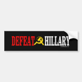 Defect Hillary - Anti-Hillary - white -.png Bumpersticker (Voorkant)