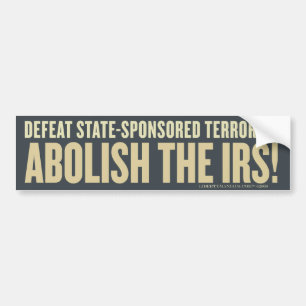 Defect State-sponsored Terrorism Bumpersticker