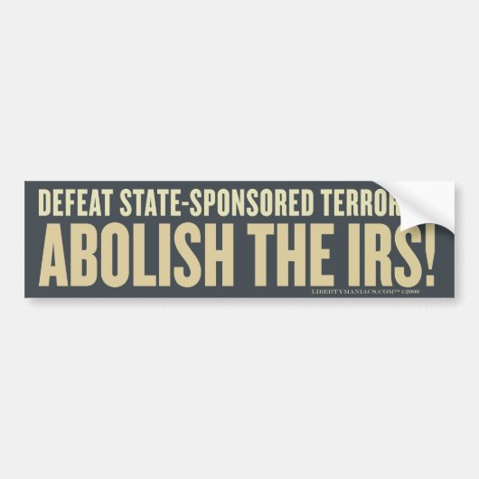 Defect State-sponsored Terrorism Bumpersticker (Voorkant)