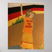 "Defect the Sacred" Medicine Wheel Poster (Voorkant)