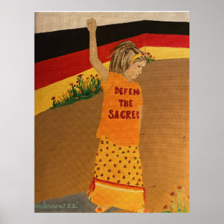 "Defect the Sacred" Medicine Wheel Poster