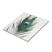 Defecte Peacock Feather Trivet Tegeltje (Zijkant)