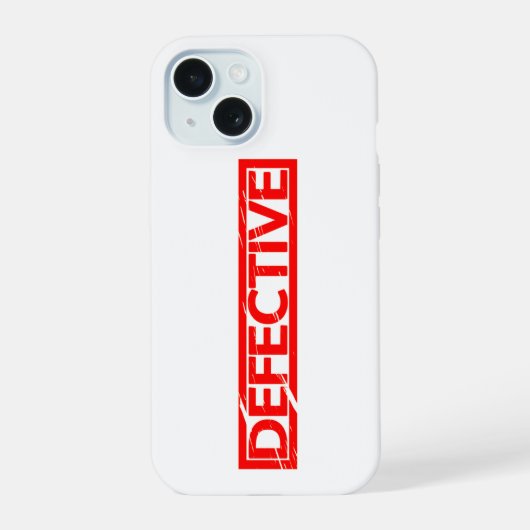 Defecte Stempel iPhone 15 Case (Achterkant)