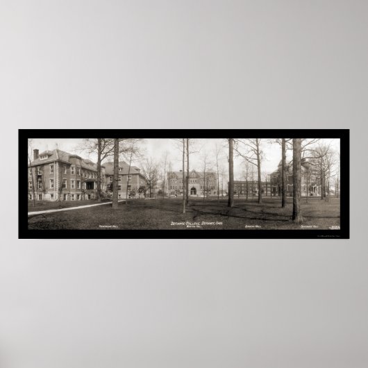 Defence College Ohio Foto 1914 Poster (Voorkant)