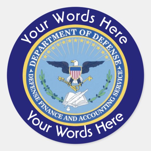 Defence Finance Accounting Services DFAS Sticker (Voorkant)