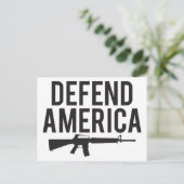 Defend America AR15 Briefkaart (Staand voorkant)
