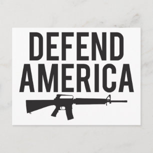 Defend America AR15 Briefkaart