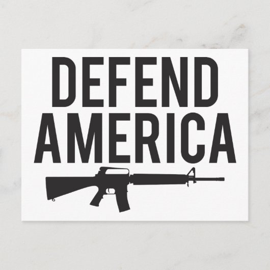 Defend America AR15 Briefkaart (Voorkant)