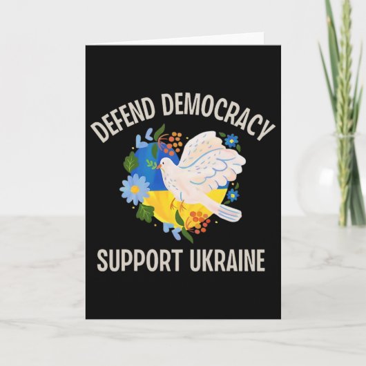 Defend Democracy Support Ukraine  Kaart (Voorkant)
