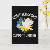 Defend Democracy Support Ukraine  Kaart (Gele Bloem)