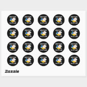 Defend Democracy Support Ukraine Stand With Zelens Ronde Sticker (Vel)