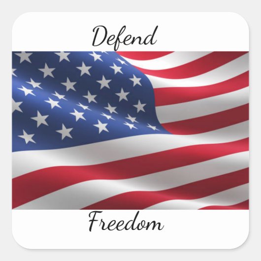 Defend Freedom Decal Sticker  (Voorkant)