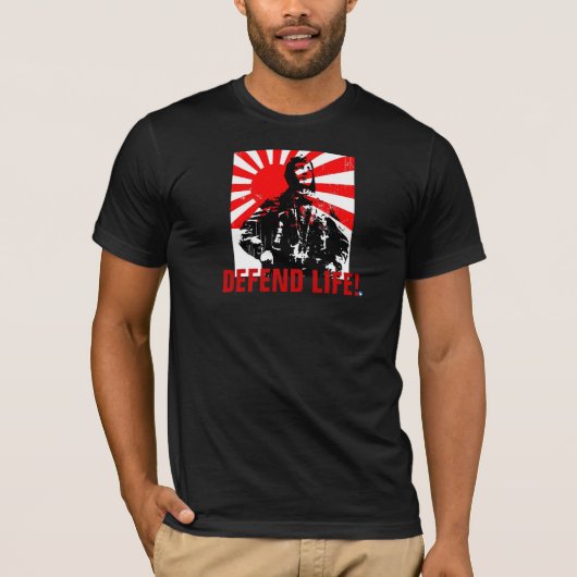 DEFEND LIFE!  Kamikaze I Edition T-shirt (Voorkant)