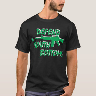 Defend South Bottoms T-shirt (groen en wit logo)