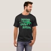 Defend South Bottoms T-shirt (groen en wit logo) (Voorkant volledig)