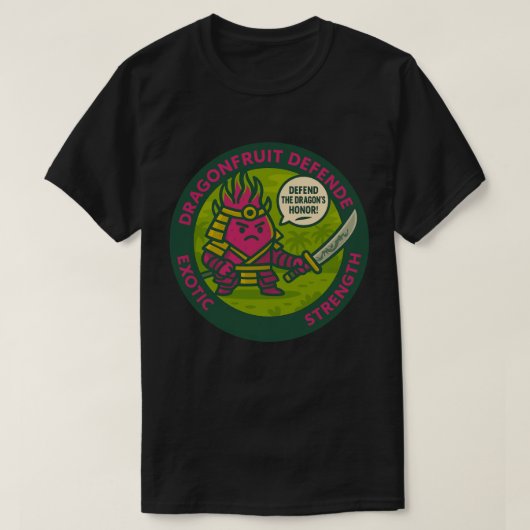 Defend The Dragon's Honor Warrior Fruit  T-shirt (Design voorkant)