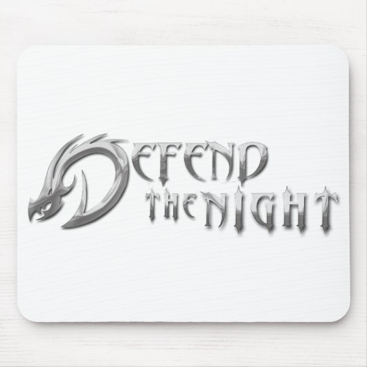 Defend The Night - Smooth Logo Mouse Pad Muismat (Voorkant)