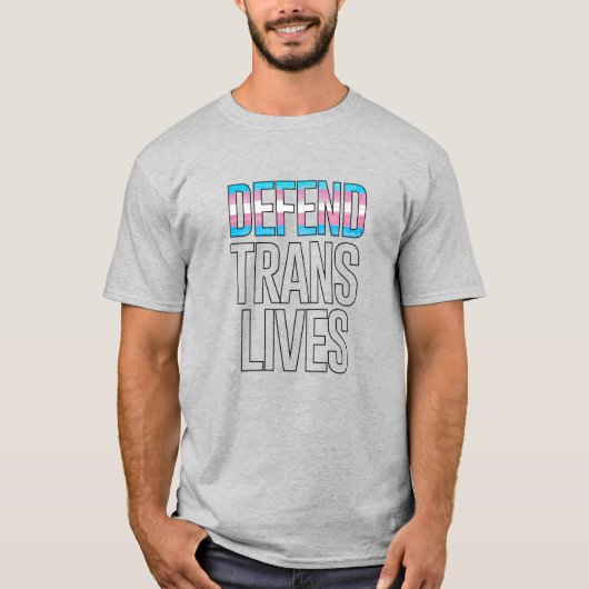 Defend Trans Lives T-shirt (Voorkant)