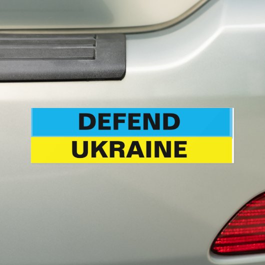 DEFEND UKRAINE BUMPERSTICKER (Op auto)
