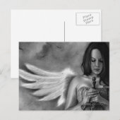 Defender Angel Girl Sword Briefkaart (Voorkant / Achterkant)