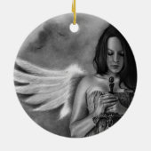 Defender Angel Girl Sword Ornament (Achterkant)