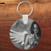 Defender Angel Girl Sword Sleutelhanger (Voorkant)