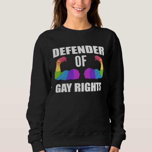 Defender Gay Rights Equal Rights Activist Trui (Voorkant)