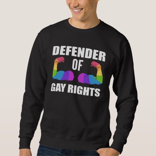 Defender Gay Rights Equal Rights Activist Trui (Voorkant)