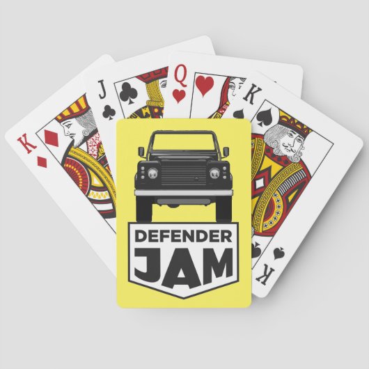 DEFENDER JAM POKERKAARTEN (Achterkant)
