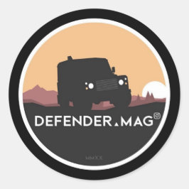 DEFENDER MAG RONDE STICKER