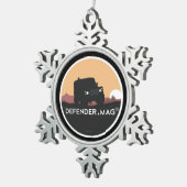 DEFENDER MAG TIN SNEEUWVLOK ORNAMENT (Rechts)