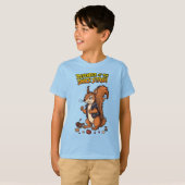 Defender of the Snack Stash Tough Squirrel Guardin T-shirt (Voorkant volledig)