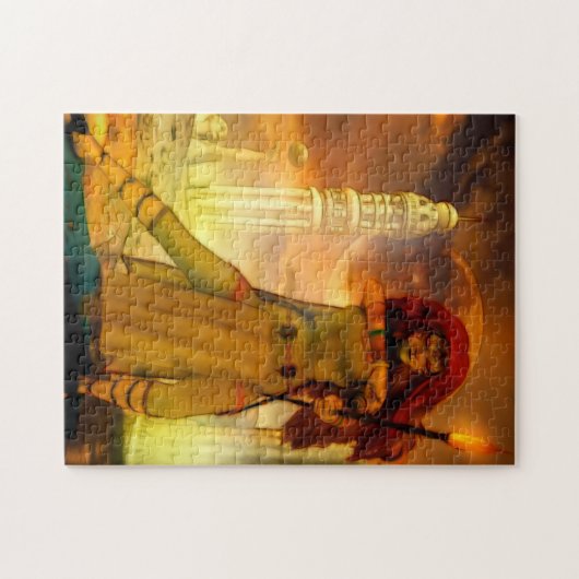 Defender Science Fiction Art Legpuzzel (Horizontaal)